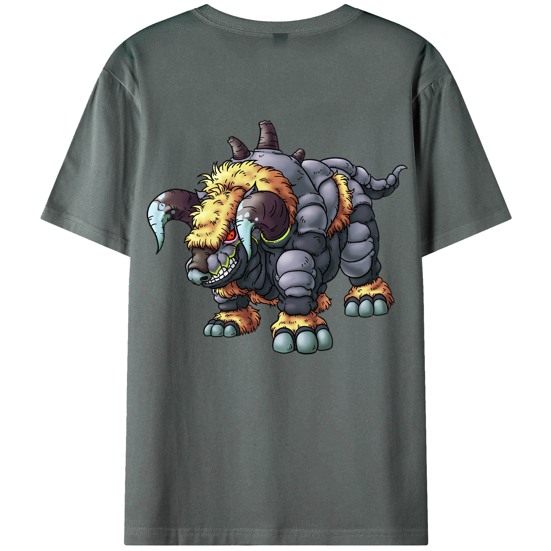 （画像用） ドラゴンクエスト Doragon Kuesuto Dragon Quest 綿100％ メンズ半袖Tシャツ（バックプリント） 通気性